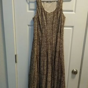 Coldwater Creek Brown Panel Dress